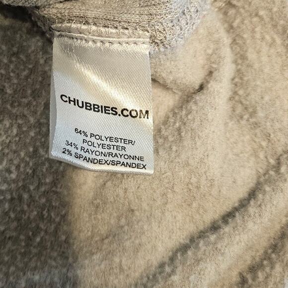 Men's chubbies Crew Neck LS Sweatshirt Gray Palm Leaf Design Comfy Size Large - Picture 6 of 10